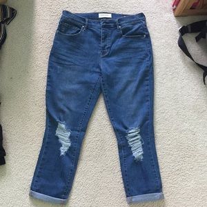 PacSun Boyfriend Jeans — Dark Indigo, Size 29